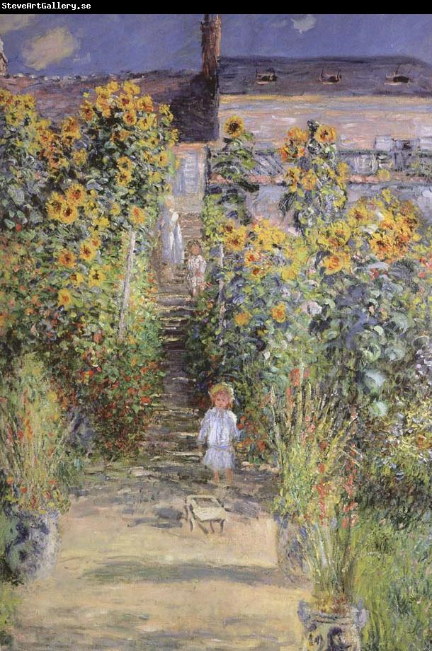 Claude Monet The Artist-s Garden at Veheuil